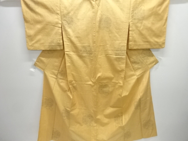 JAPANESE KIMONO / ANTIQUE HITOE KIMONO / SILK / TSUMUGI / WOVEN DRUM